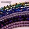 Crystal Lane DIY 2-Strand 7in Opaque Finish Glass Bicone Bead Strands